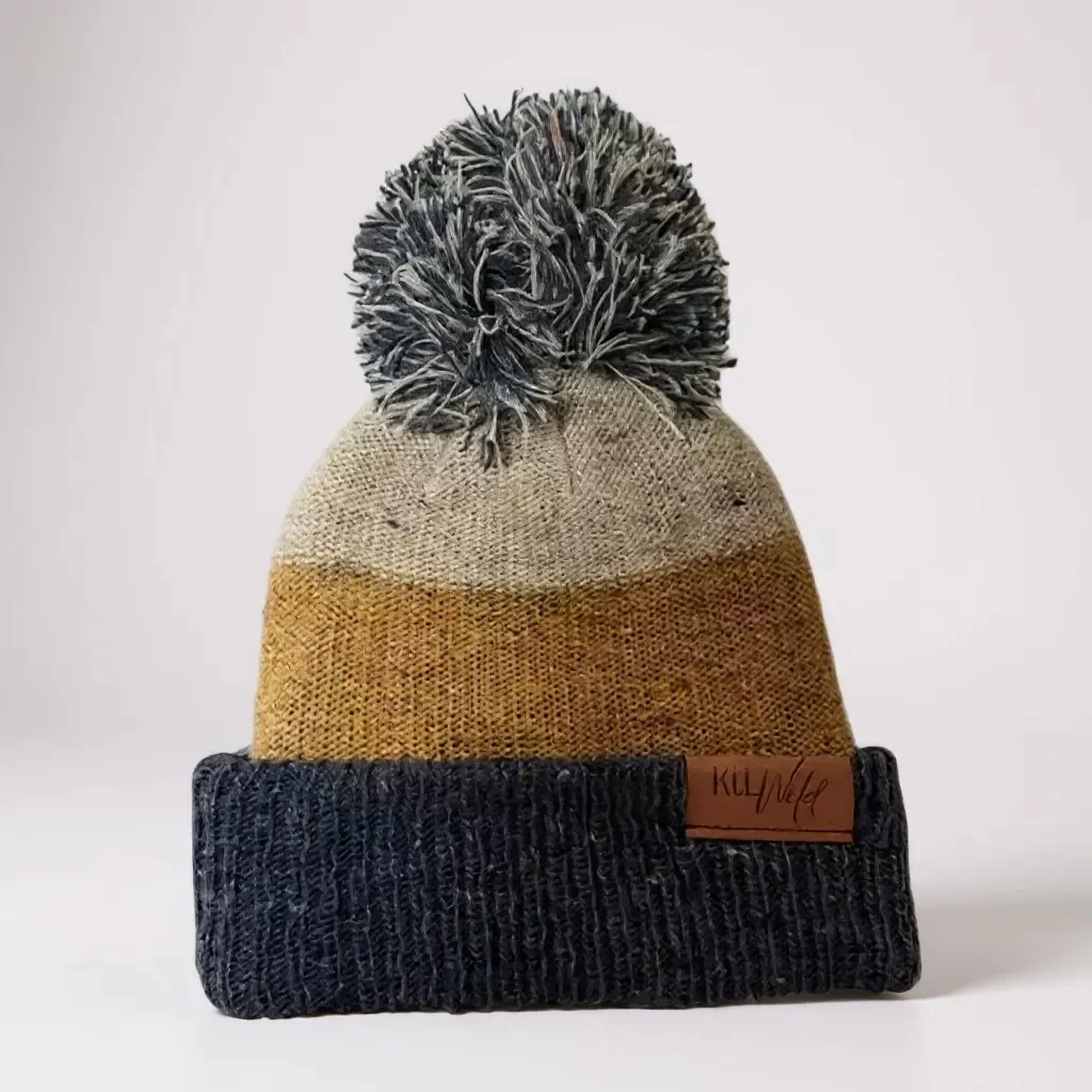 Environmentally Friendly Puff beanie - yellow First-Class