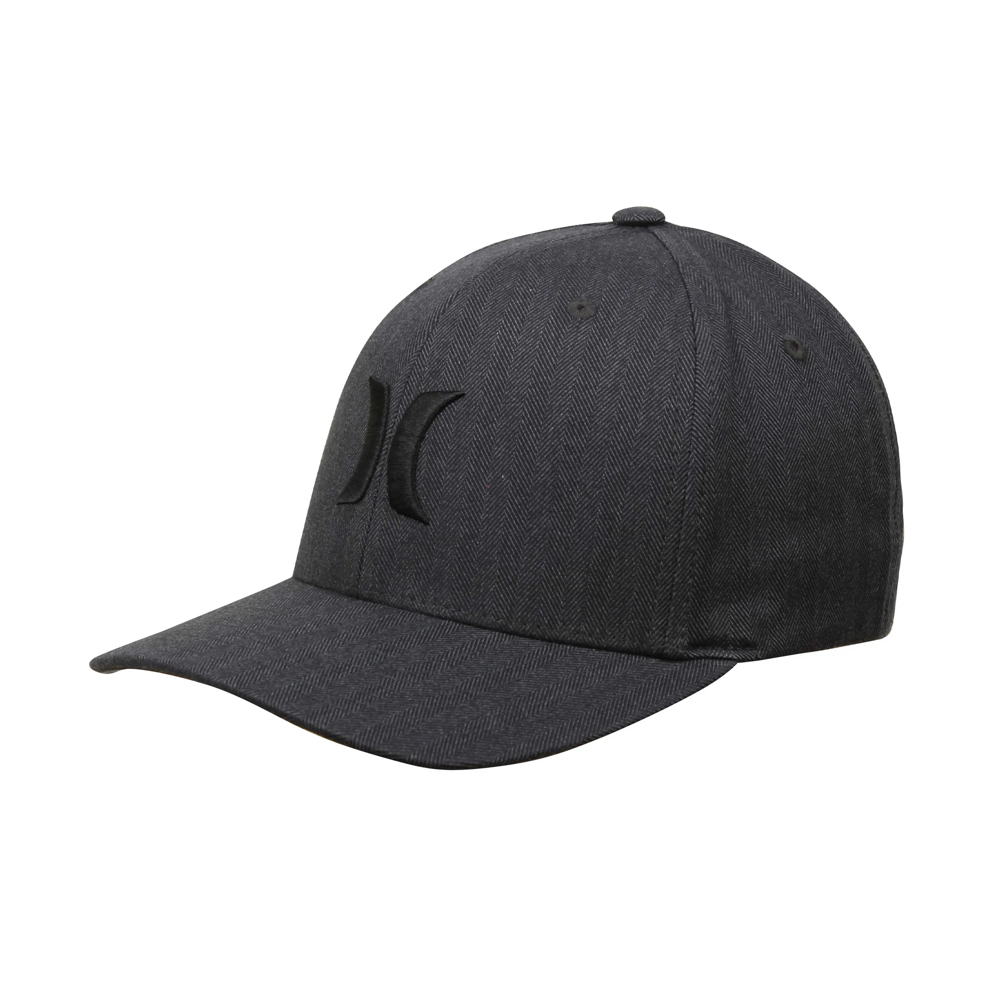 Smooth Hurley Men's Black Textures Hat Hats Organic