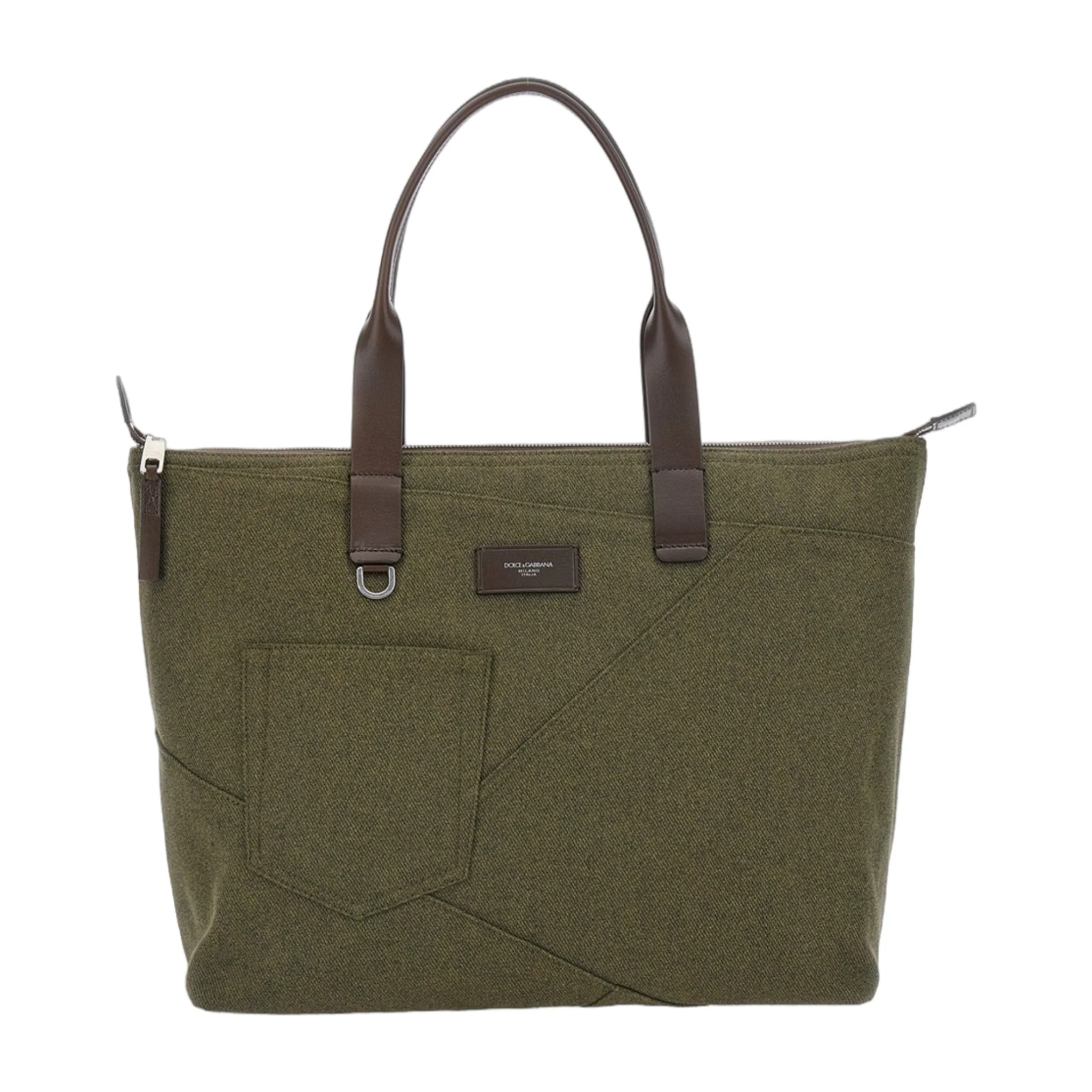 Quality Shopper Bag Adamo Green Cotton Certified