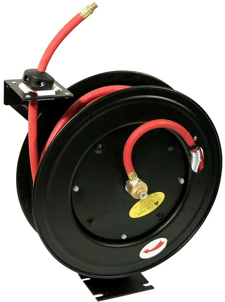 Professional 50 Foot Self Retracting Air Hose Reel Soft