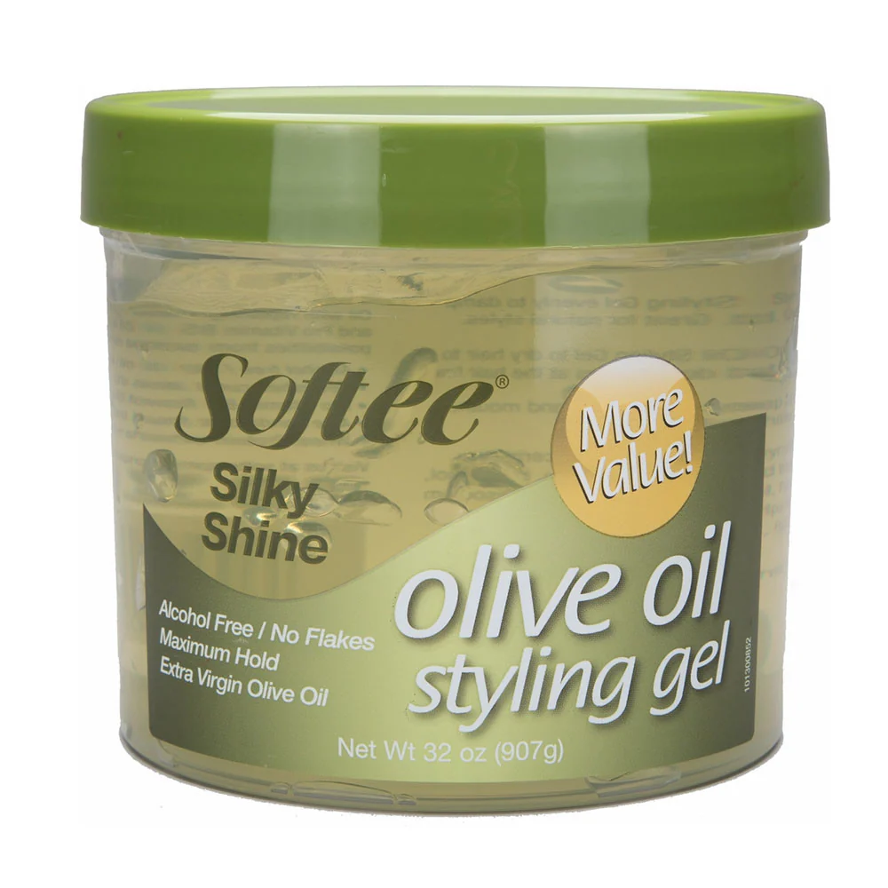 Fine Crafted Softee Silky Shine Olive Oil Styling Gel 32 Oz Dependable