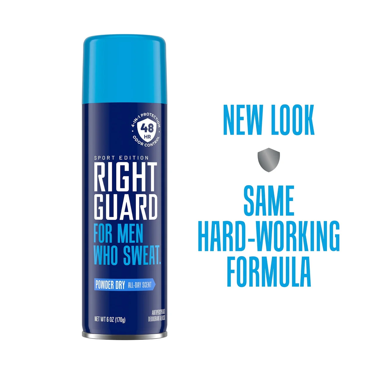 Original Design Right Guard Sport Antiperspirant Deodorant Aerosol Spray Powder Dry 6 Oz Dependable