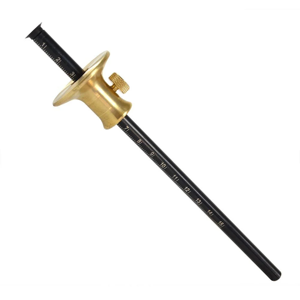 Lightweight 8-Inch Brass Wheel Wood Marking Gauge Marker Gage Convenient