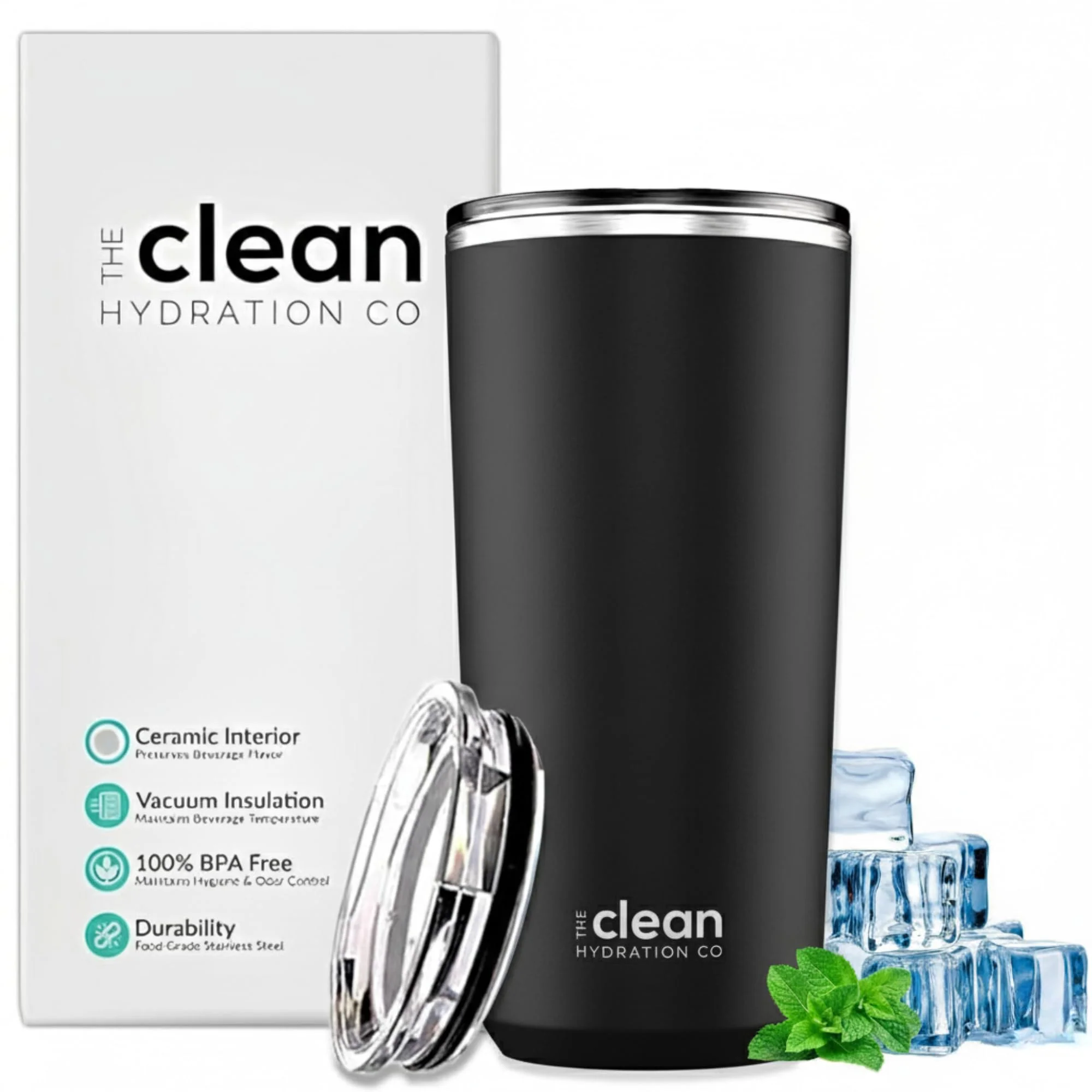 Trusted The Clean Hydration Co. Insulated Tumbler With Lid Advanced