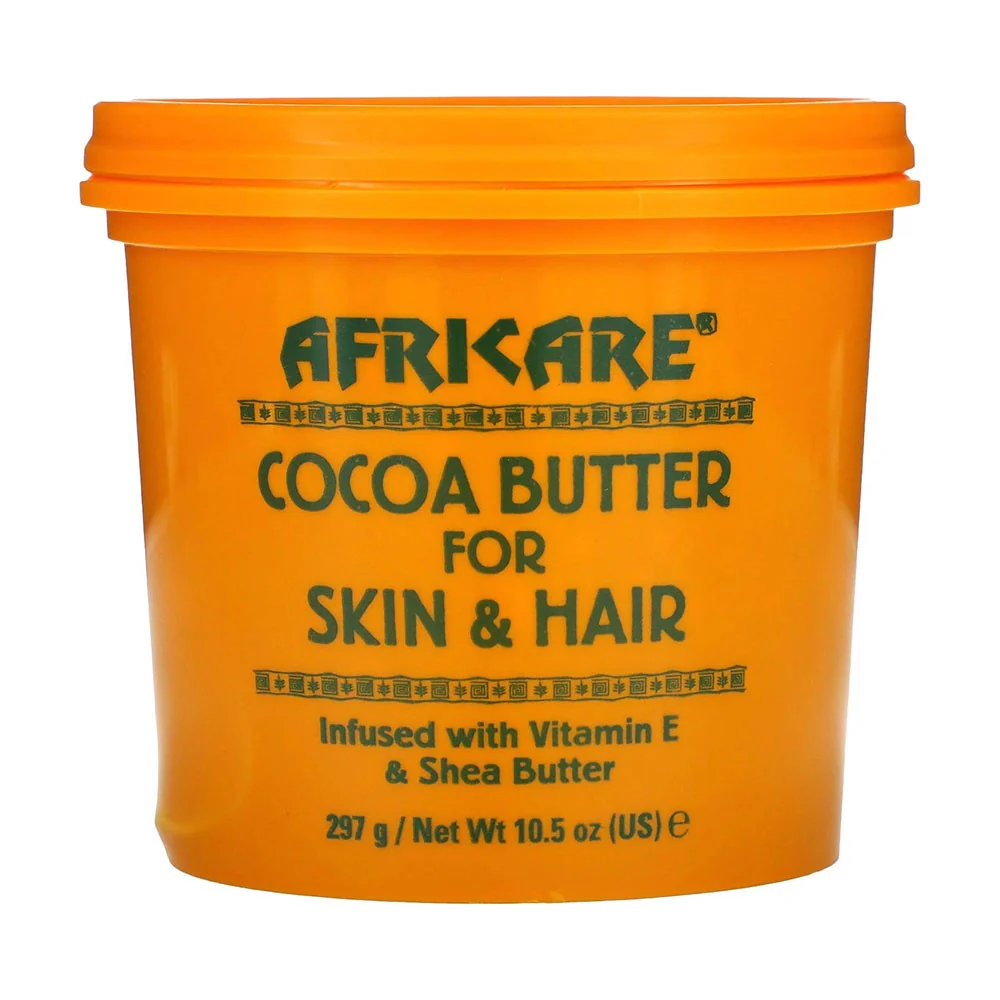 Reusable Africare Cocoa Butter Gel for Hair and Skin 10.5 Oz Luxury