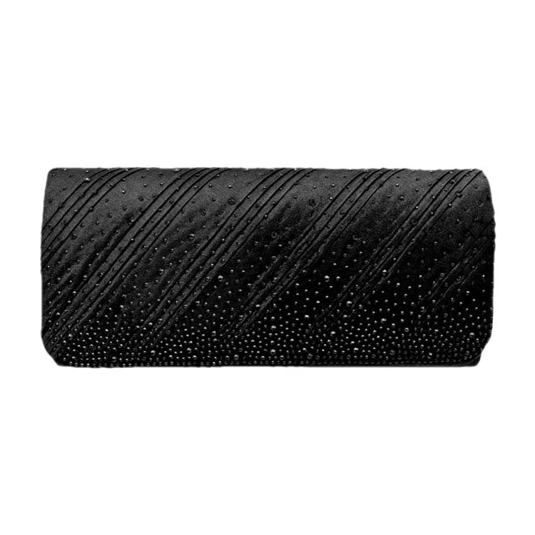 Functional Diagonal Line Detailed Bling Evening Clutch Crossbody Bag Unique