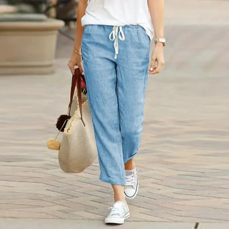 Next-Generation Summer Elegance Drawstring TrousersSummer Elegance Drawstring Trousers Expertly Made