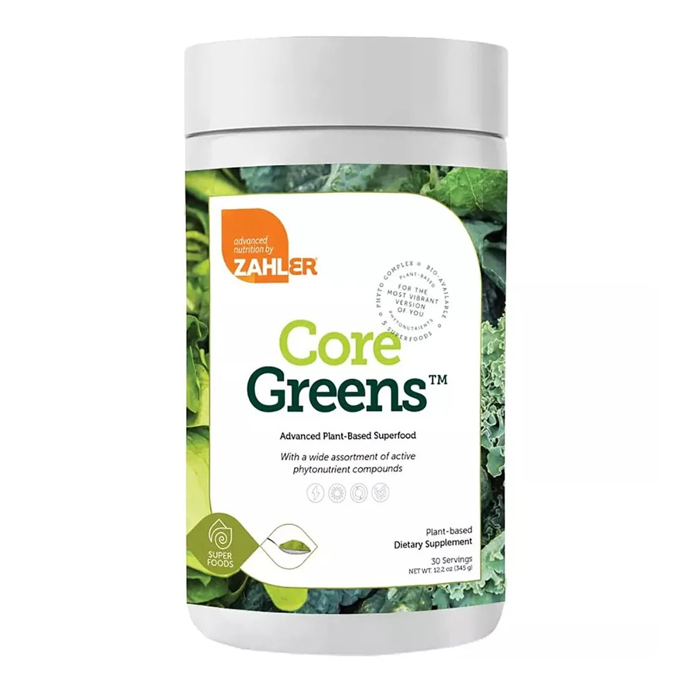 Enhanced Zahler Core Greens Plant Based Superfood Supplement 30 Ea World-Class