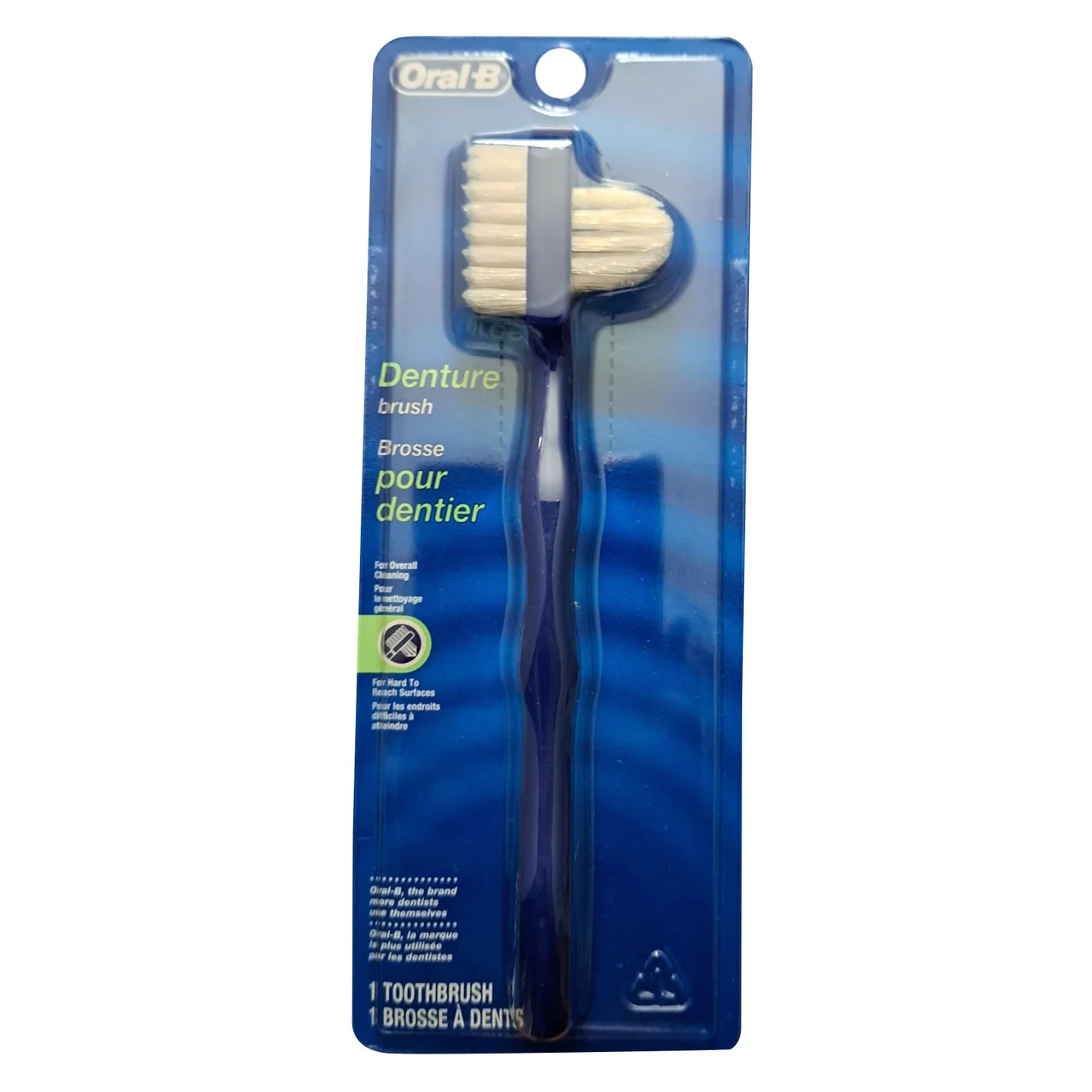 Recyclable Oral-B Denture Dual Head Tooth Brush 1 Ea Long-Lasting