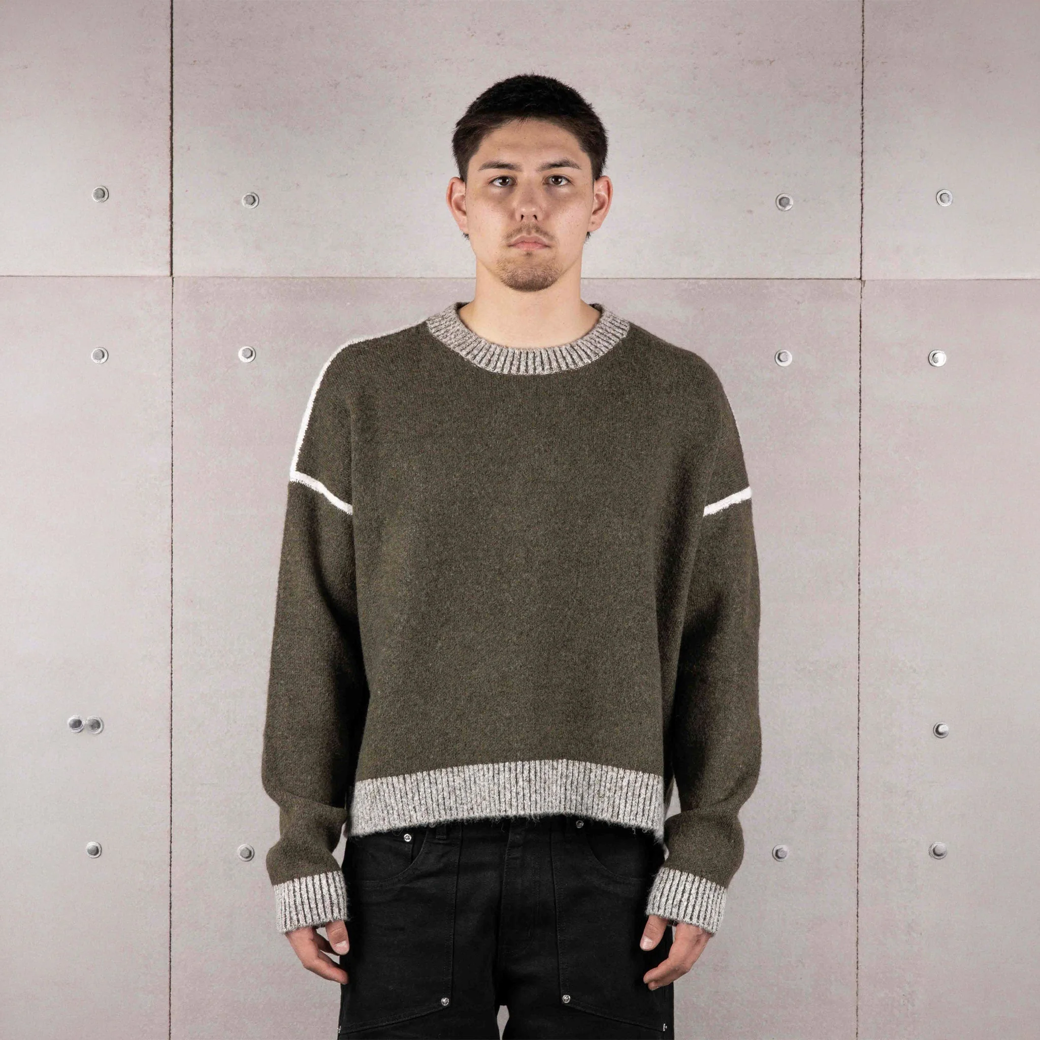 Easy-to-Use Commons Pullover Knit Forrest Green Convenient