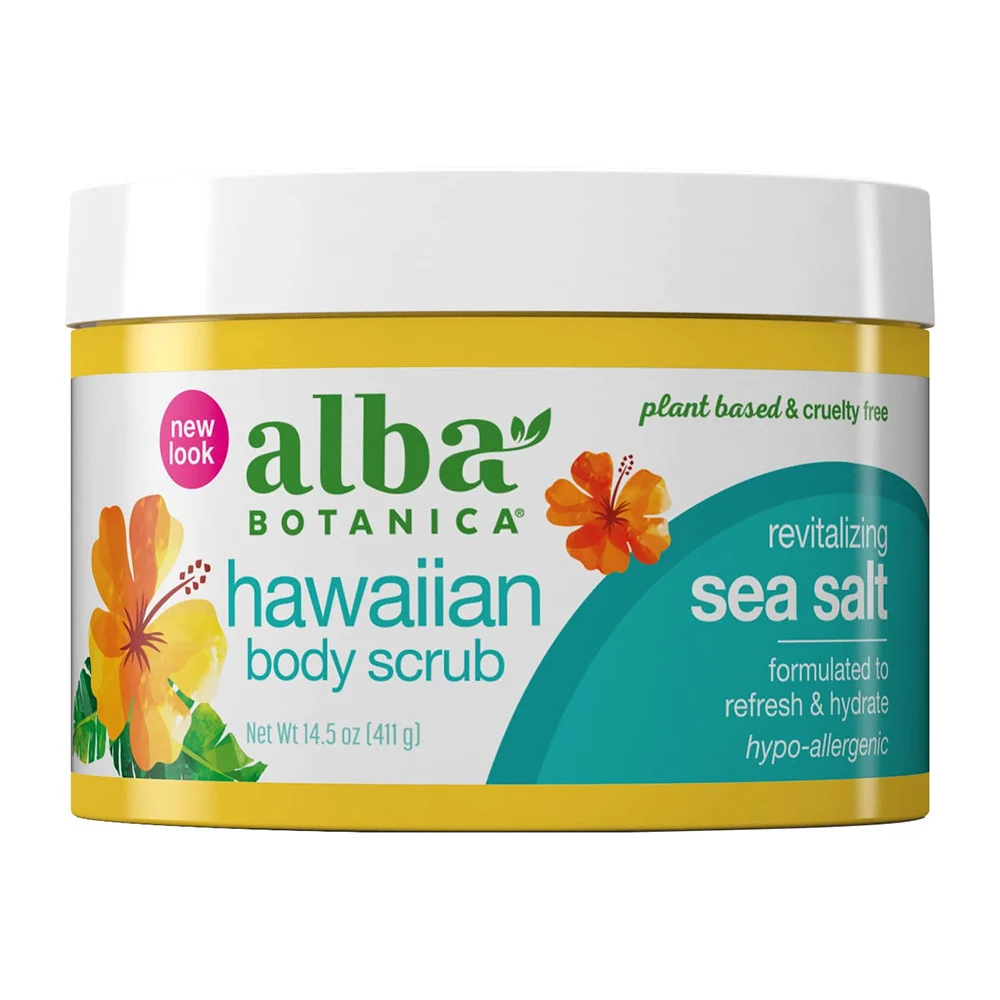 Long-Lasting Alba Botanica Hawaiian Sea Salt Body Scrub 14.5 Oz Trendy