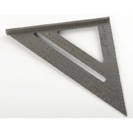 Contemporary Aluminum Carpenter Angle Rafter Protractor Try Tri Marking Measuring Square Tool Premium