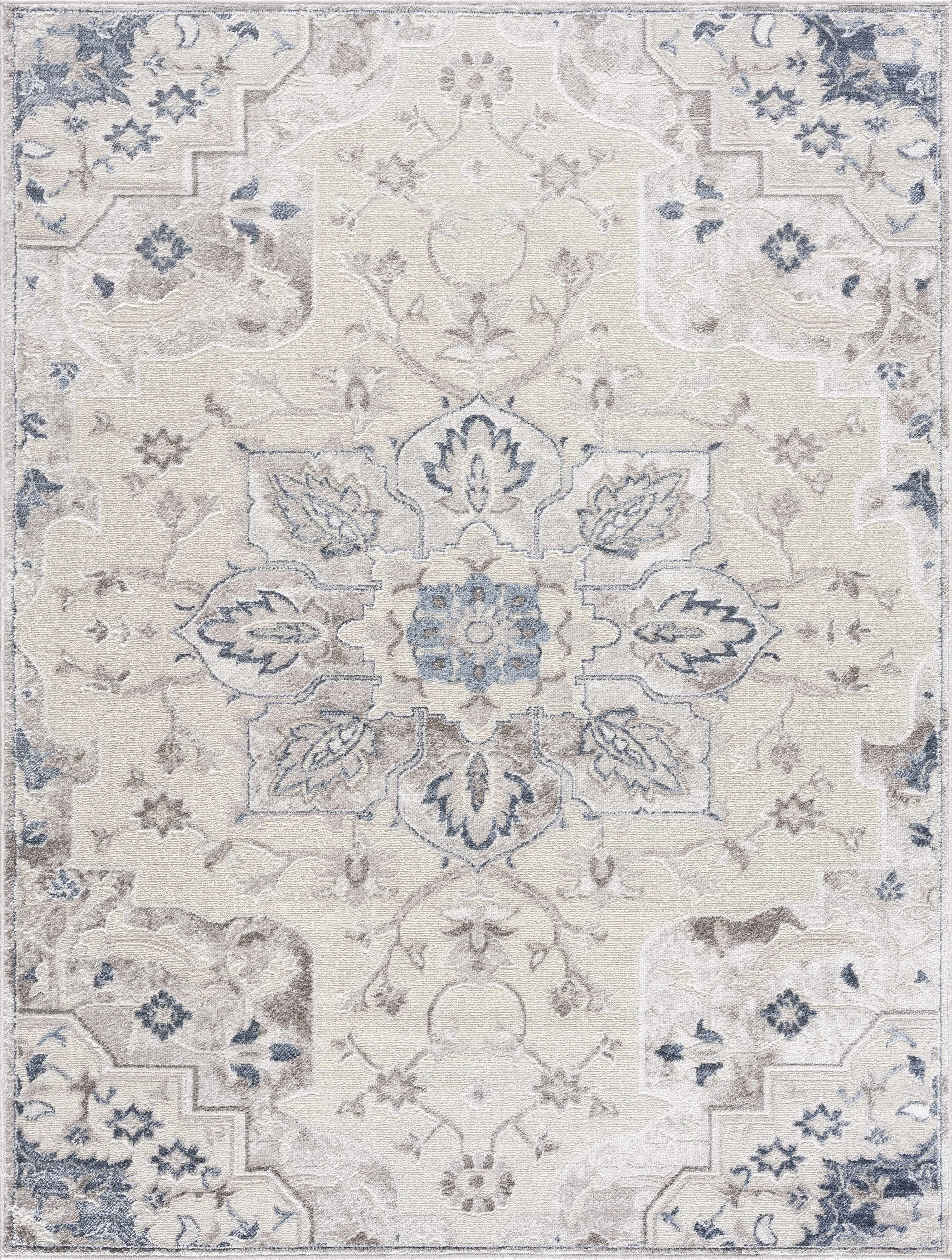 Proven Calum Blue Gray Area Rug - Flexible