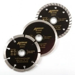 Green 3 Piece 4 1 2 Diameter Wet or Dry Circular Diamond Tile Cutting Cut Saw Blade Outstanding