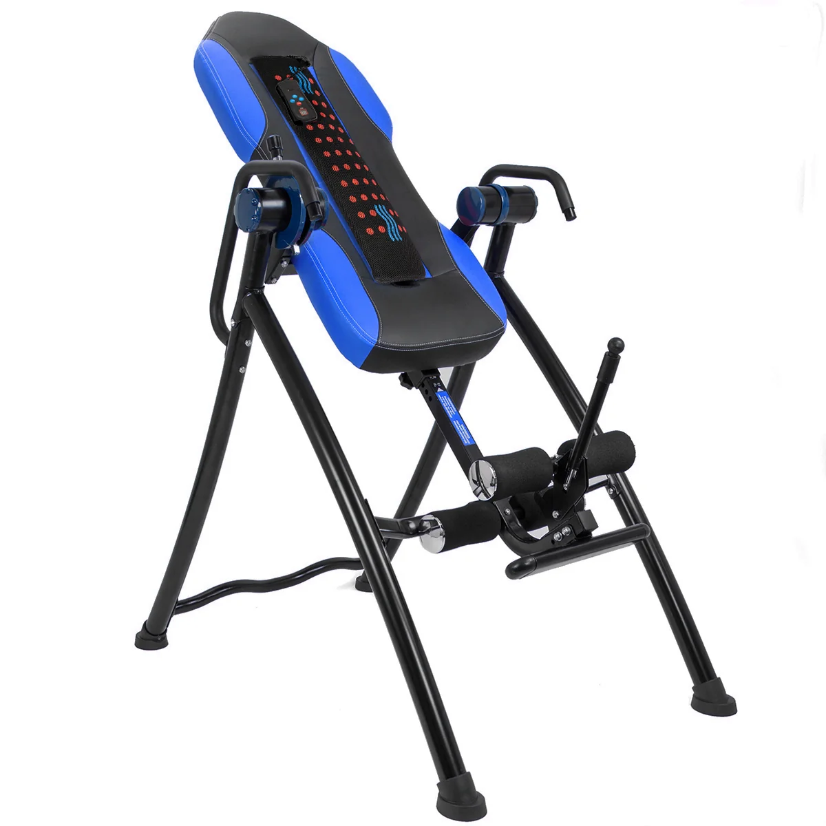 Carefully Designed Hang Upside Down Heated Massager Inversion Back Table Crafted