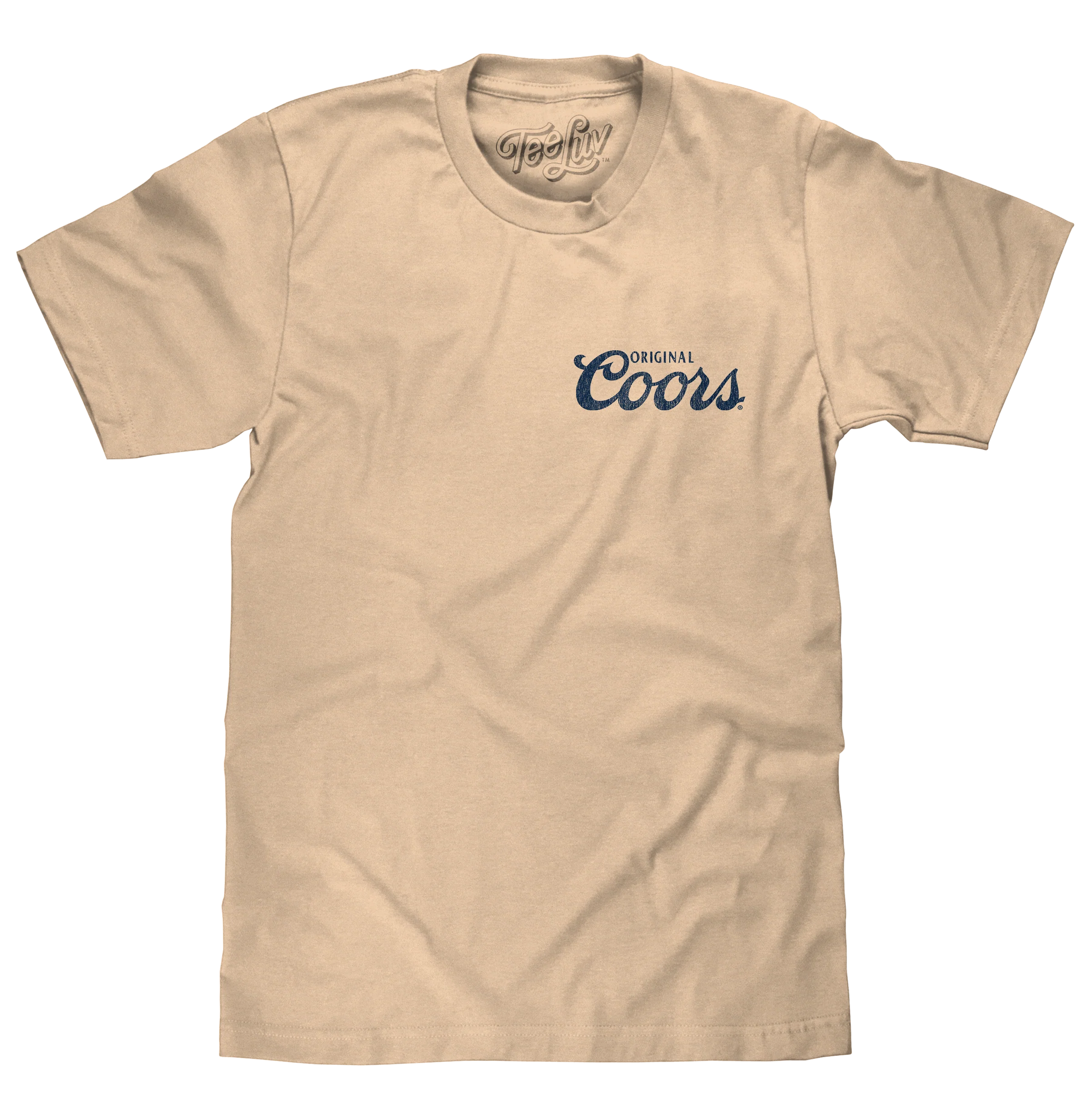 Certified Coors Rodeo Legend Double Sided Beer Logo T-Shirt - Cream High-Grade