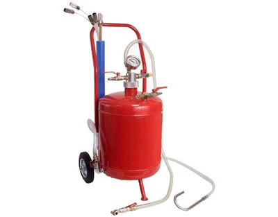 Comfortable Portable Rolling Oil Fluid Air Vacuum Extractor Tank Holding Drain Change Sucker Verified