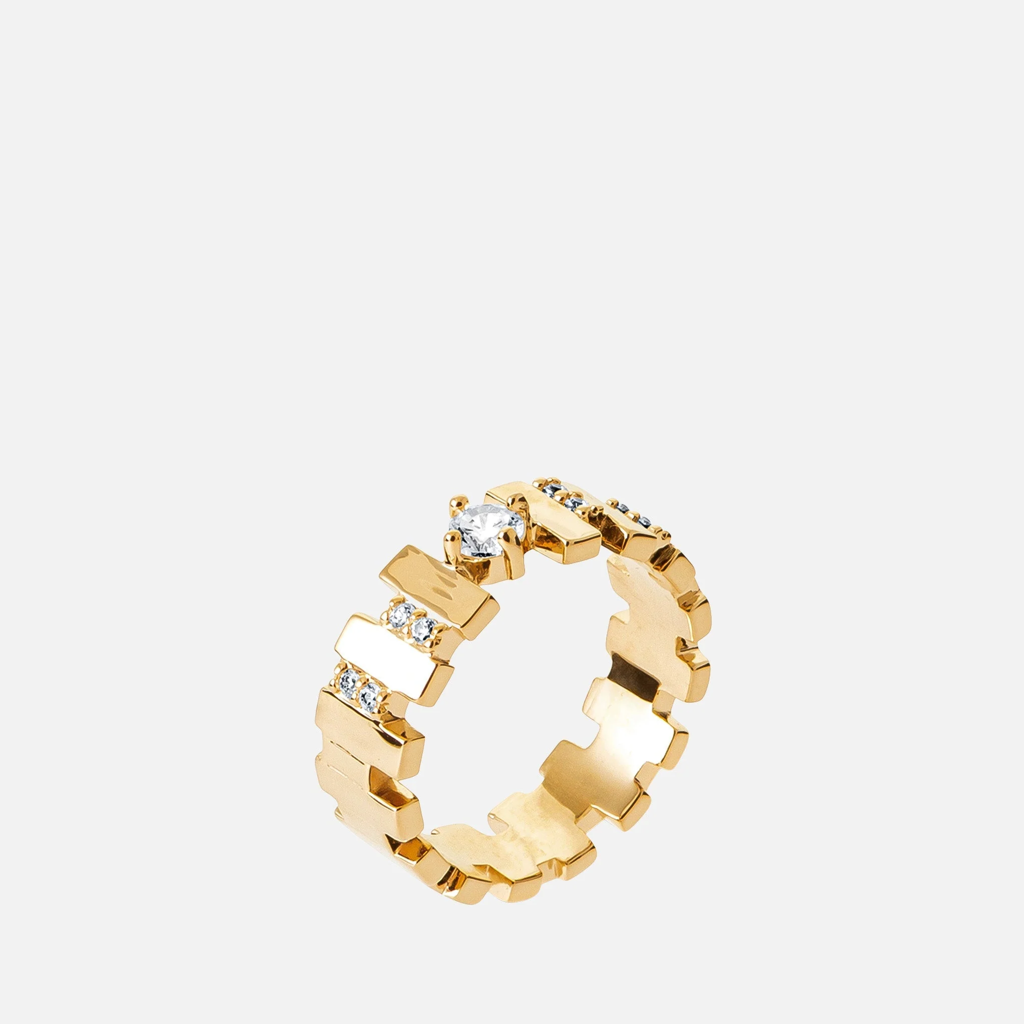 Contemporary MKF Collection by Mia K. - Orion Celestial Link Ring Long-Lasting