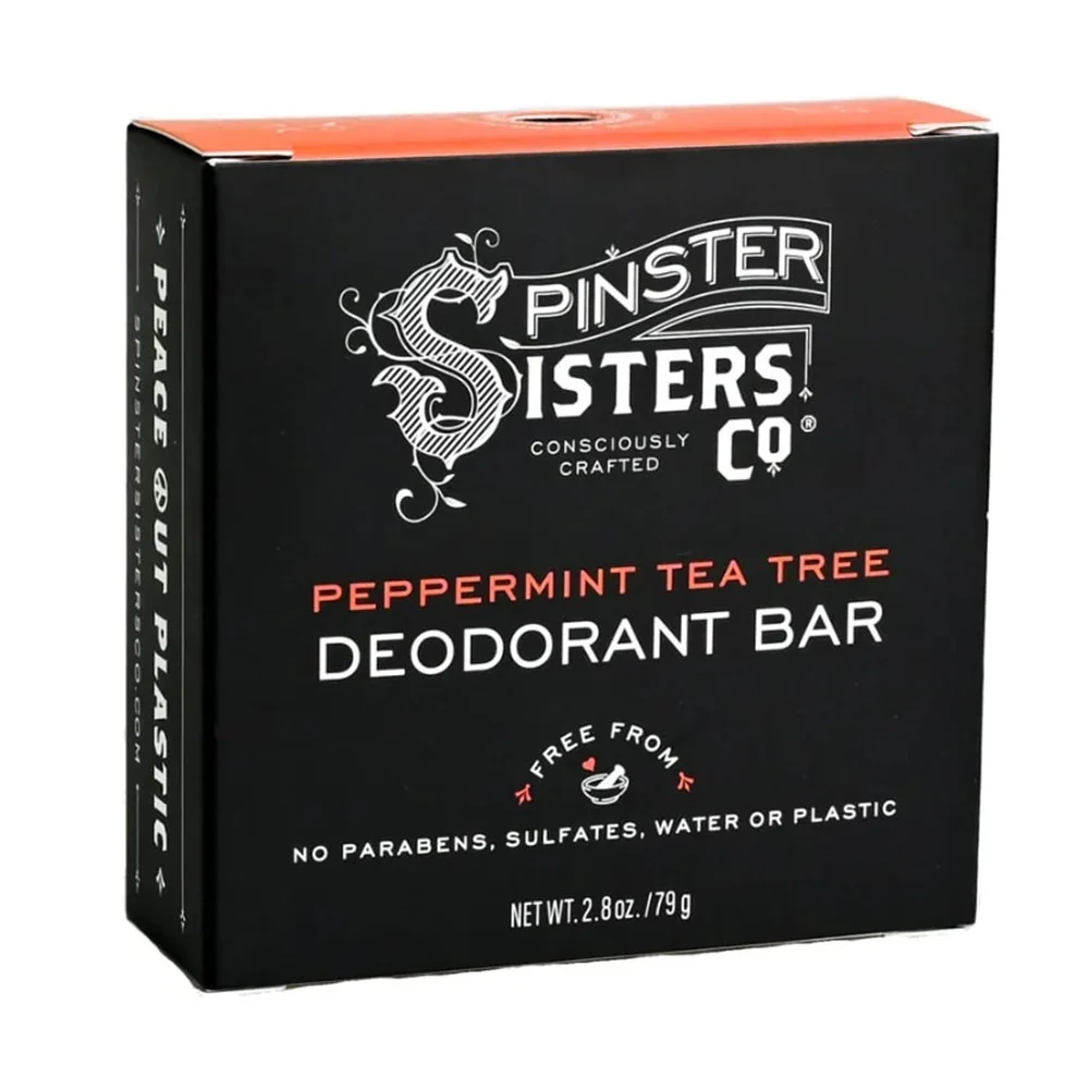 High-Performance Spinster Sisters Peppermint Tea Tree Deodorant Bar 2.8 Oz High-Quality