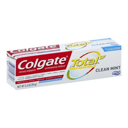 Effective Colgate Total Anticavity Fluoride and Antigingivitis Toothpaste Mint 3.3 Oz High-Performance