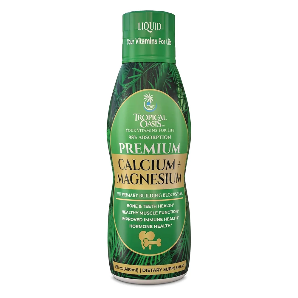 Sophisticated Tropical Oasis Calcium Magnesium Liquid Mineral Supplement 16Oz 480ml Selected