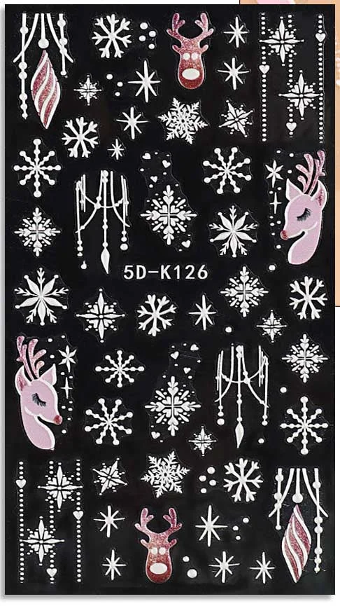 Breathable 5D Textured Decals - SNOWFLAKE K126 Organic