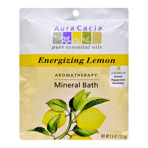 Artisan Aura Cacia Aromatherapy Mineral Bath Energizing Lemon - 2.5 Oz Quality
