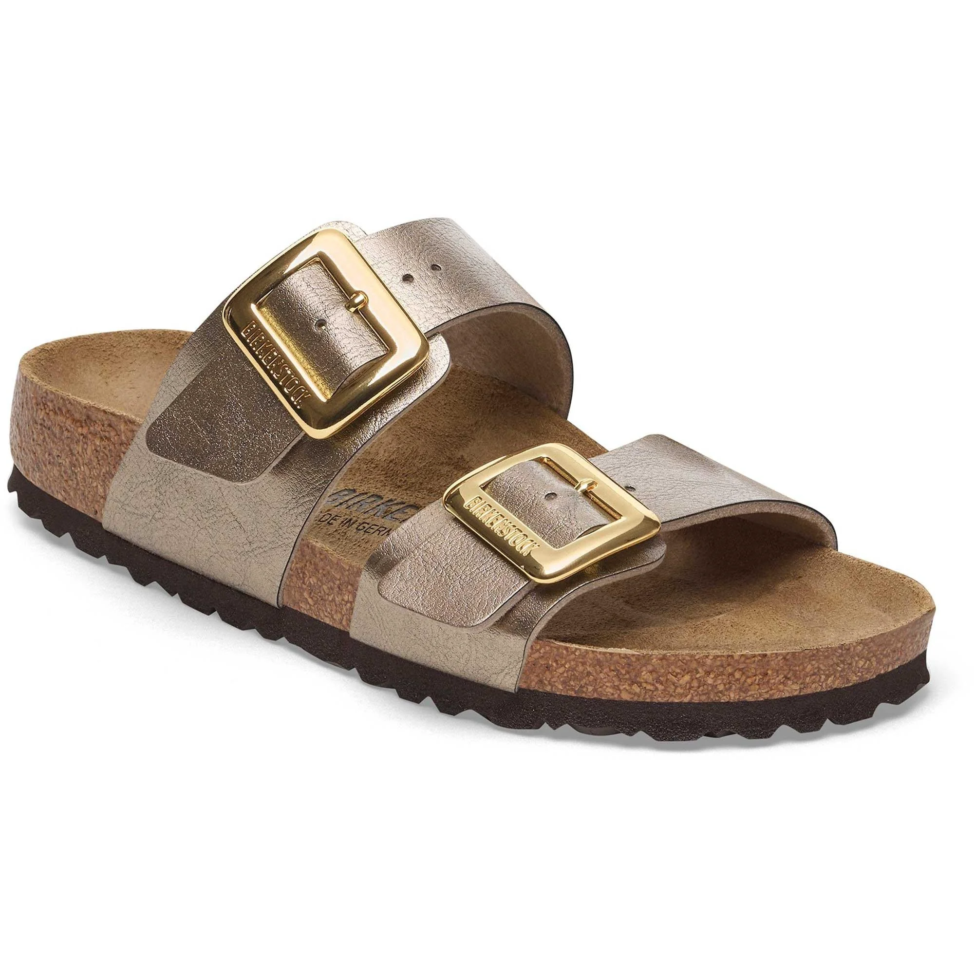 Convenient Birkenstock Unisex Sydney Cushion Buckle Birko Flor Graceful Taupe Pure