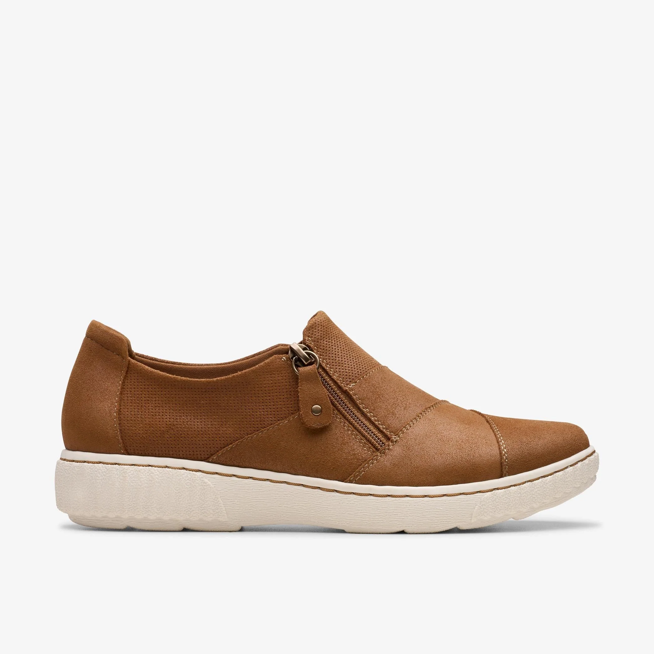 Effective Womens Clarks Caroline Grace - Tan Suede Easy-to-Use