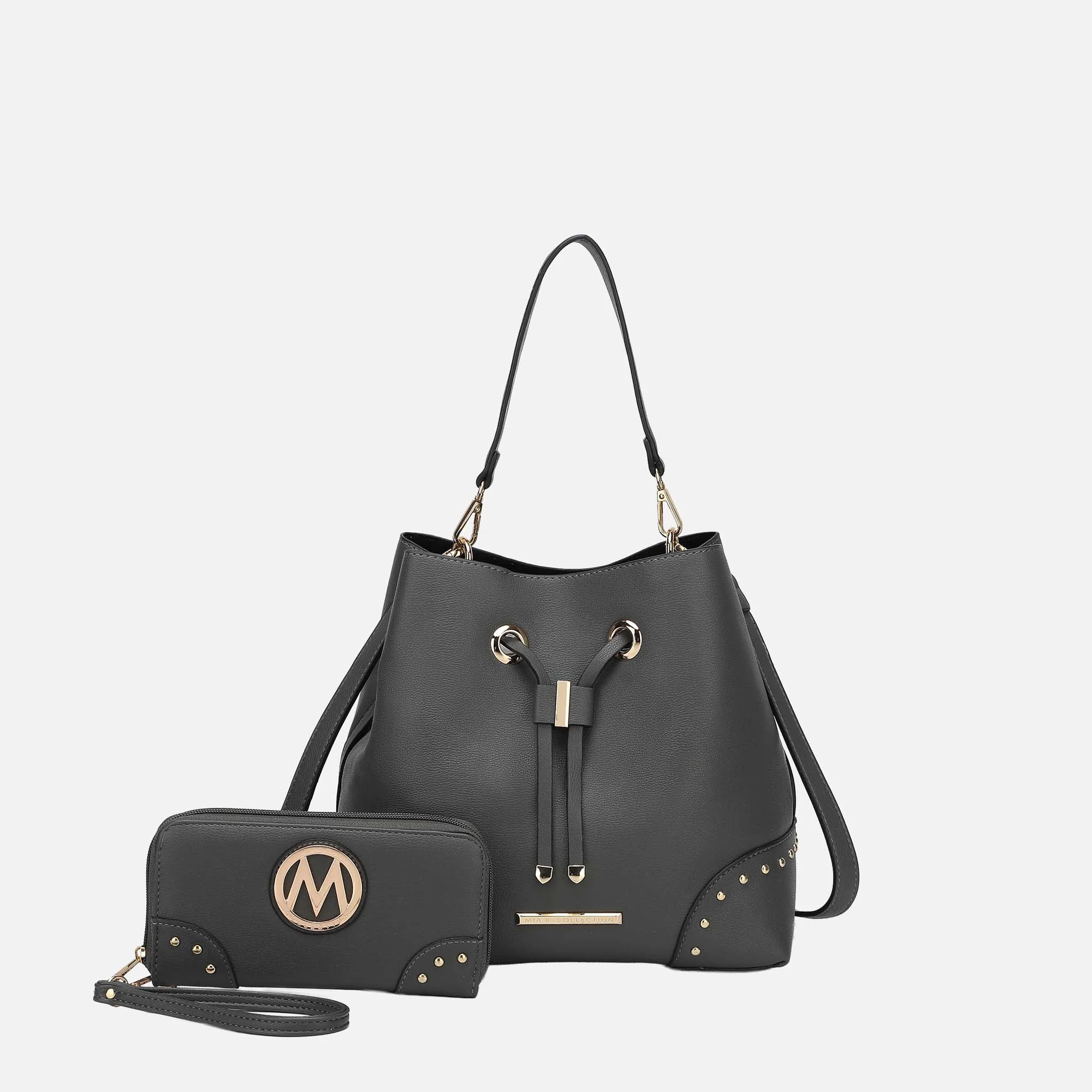 Recyclable MKF Collection by Mia K. - Callie Bucket Bag and Wallet Set Exceptional