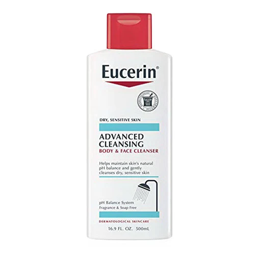 Exceptional Eucerin Advanced Cleansing Body and Face Cleanser 16.9 Oz Comfortable