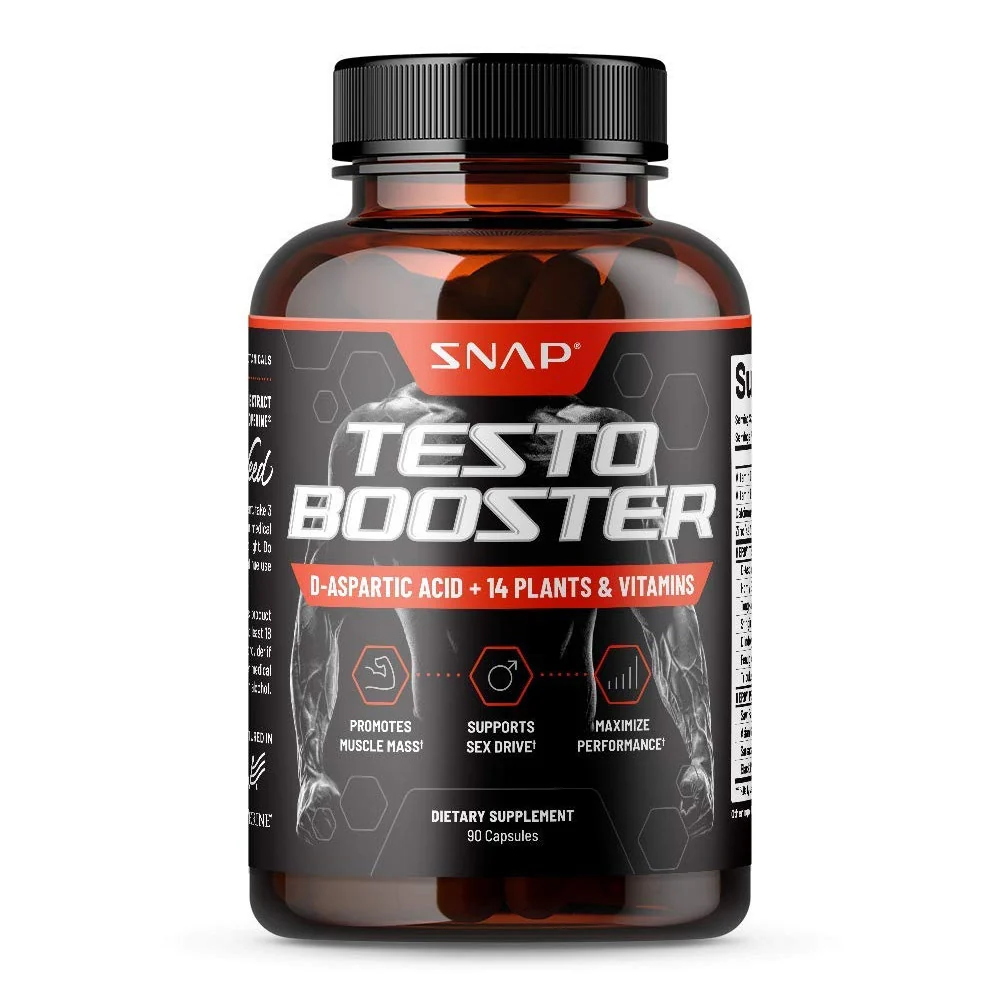 Breathable Snap Supplement Testo Booster Capsules 90 Ea High-Quality