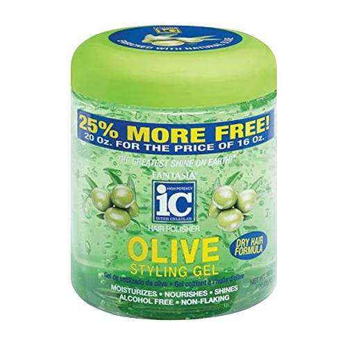 Excellent Fantasia IC Hair Polisher Olive Styling Hair Gel 20 Oz Green