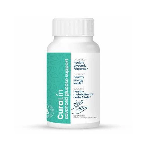 Trendy CuraLife CuraLin Advance Glucose Support Herbal Dietary Supplement Capsules Type 2 Diabetes 180 Ea Contemporary