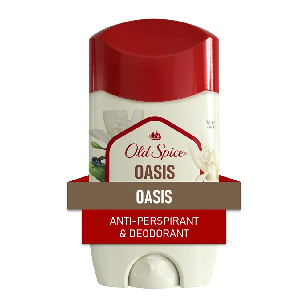 Practical Old Spice Antiperspirant Deodorant for Men Oasis with Vanilla 2.6 Oz Casual