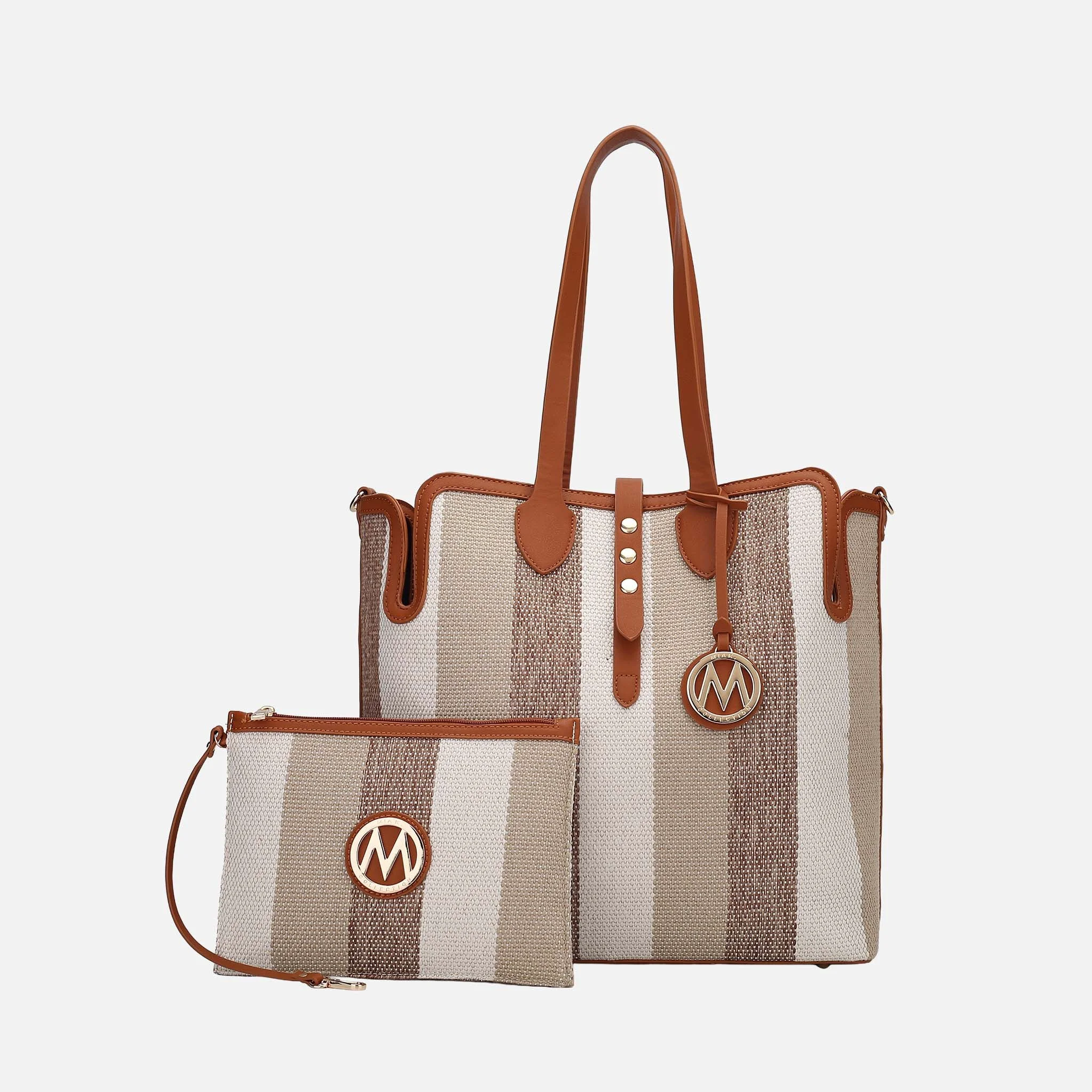 Original Design MKF Collection by Mia K. - Juliana Tote Bag and Wristlet Set Original