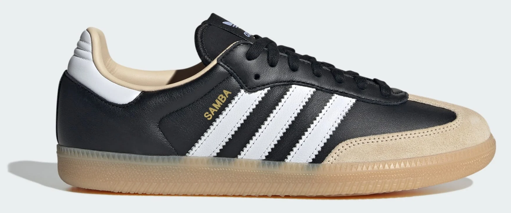 Lightweight adidas Men's Samba Og 'Core Black Cloud White Gum' Sneakers Outstanding