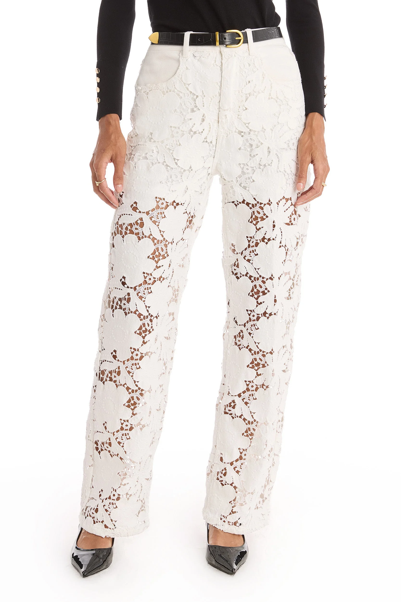 Versatile Celeste High Rise Jean - White Reusable