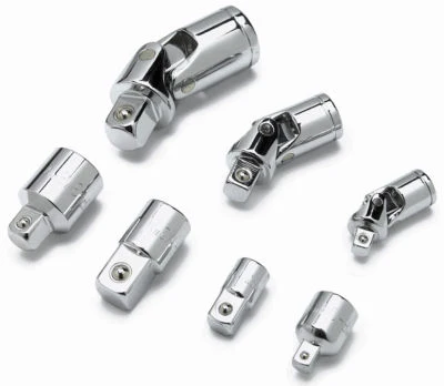 Eco-Friendly 7PC Socket Adapter and Universal U-Joint Set Selected