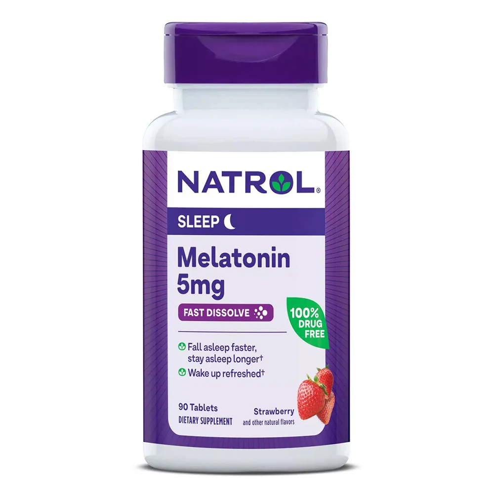 Exceptional Natrol Melatonin Fast Dissolve 5 Mg Tablets Strawberry - 90 Ea Environmentally Friendly