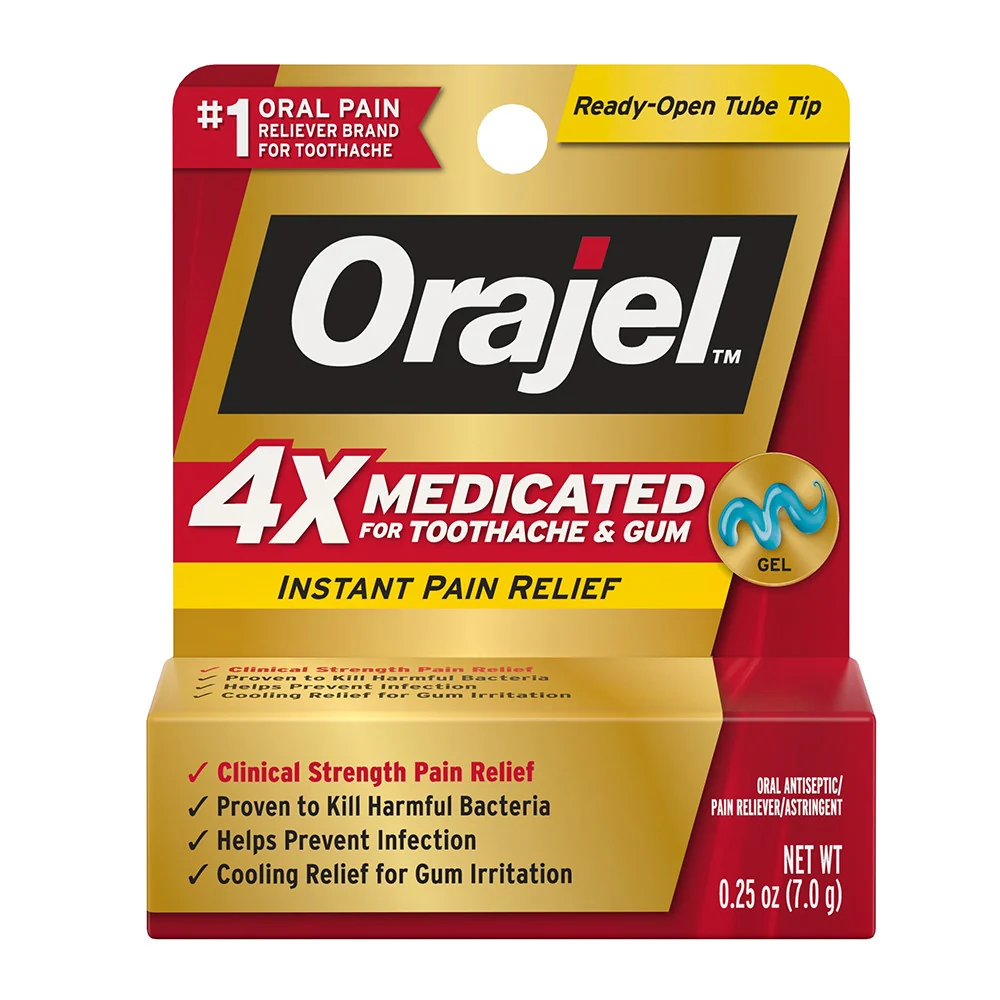 Outstanding orajel 4x medicated For Toothache And Gum Gel 7 Grms Elegant