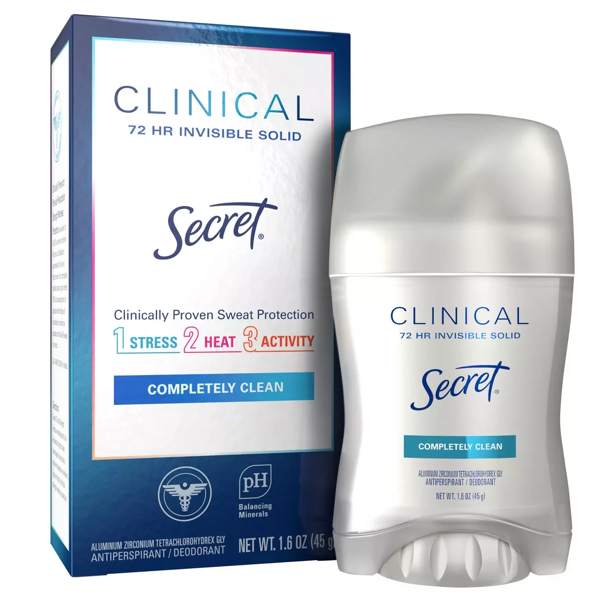 Exceptional Secret Clinical Strength Invisible Solid Womens Antiperspirant And Deodorant 1.6 oz Specialty