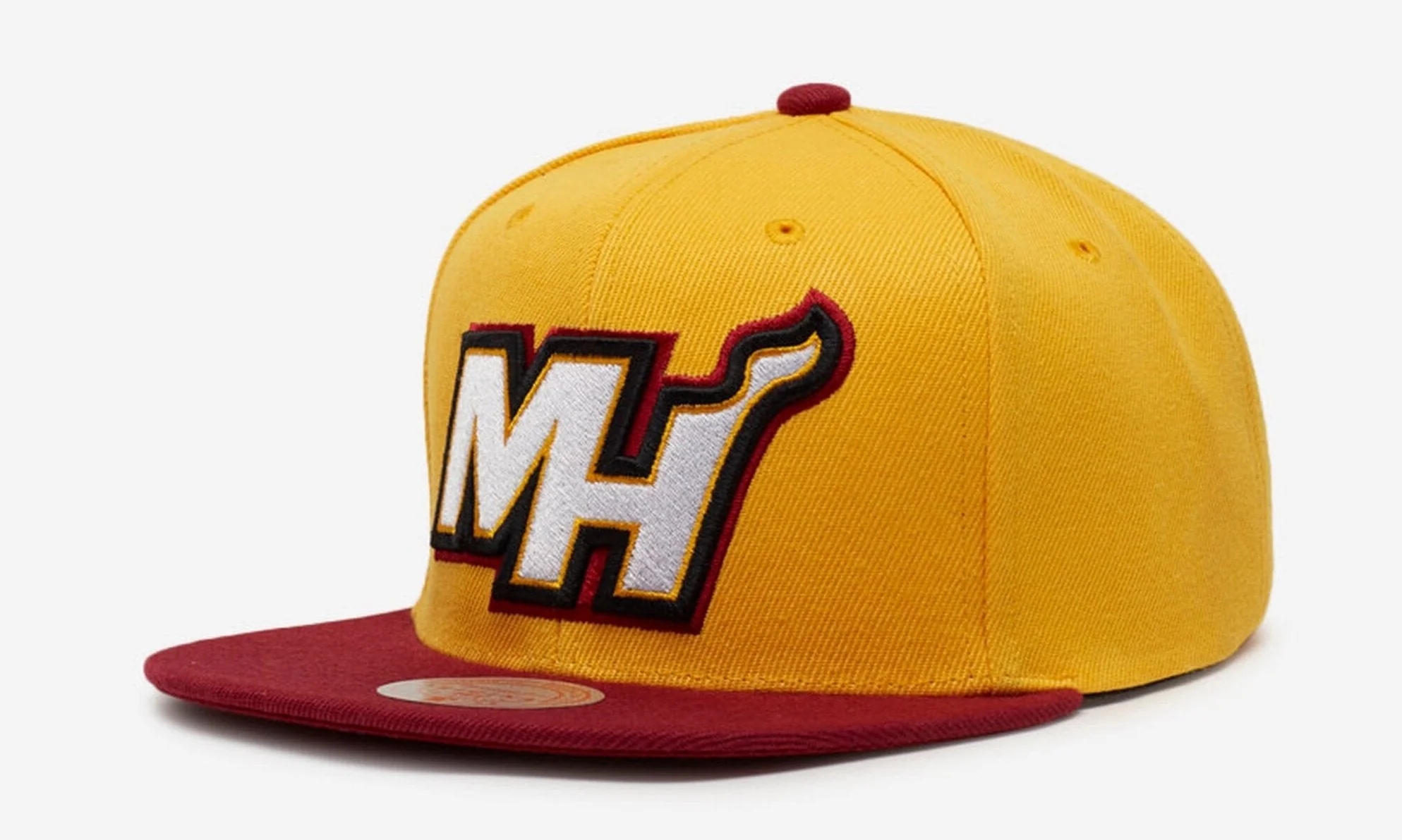 Pure Mitchell Ness Men's NBA Core Basic Snapback Heat Snapback Caps Minimalist