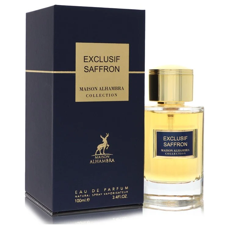Genuine Maison Alhambra Exclusif Saffron by Maison Alhambra Eau De Parfum Spray Unisex 3.4 oz for Men Relaxed