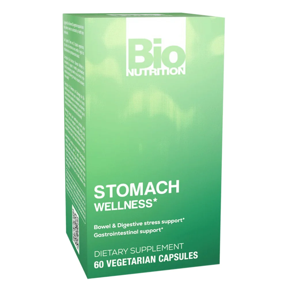 Exceptional Bio Nutrition Stomach Wellness Dietary Supplement Vegetarian Capsules 60Ea Flexible