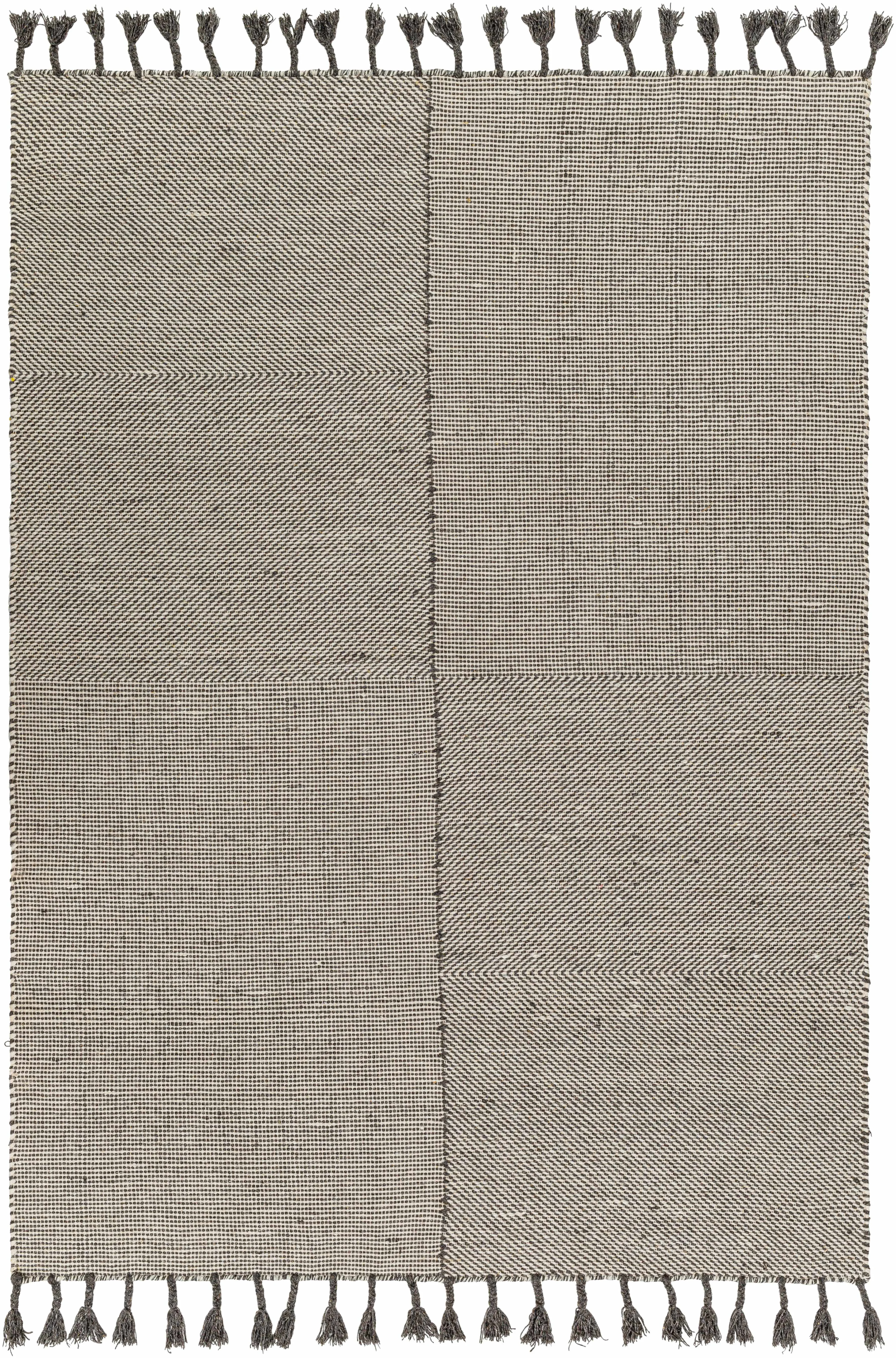 First-Class Abhay Gray Wool Area Rug - Refined