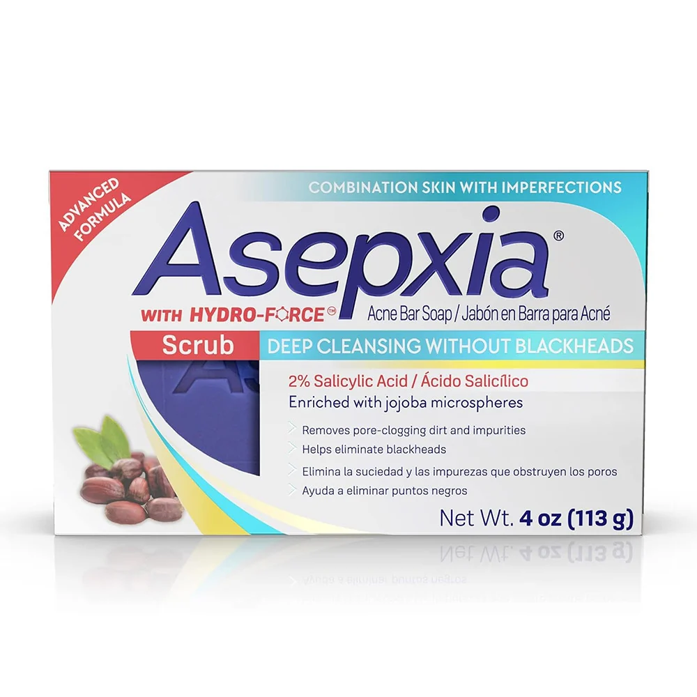 Asepxiz Deep Cleansing Scrub Bar Soap 4 Oz Original Design
