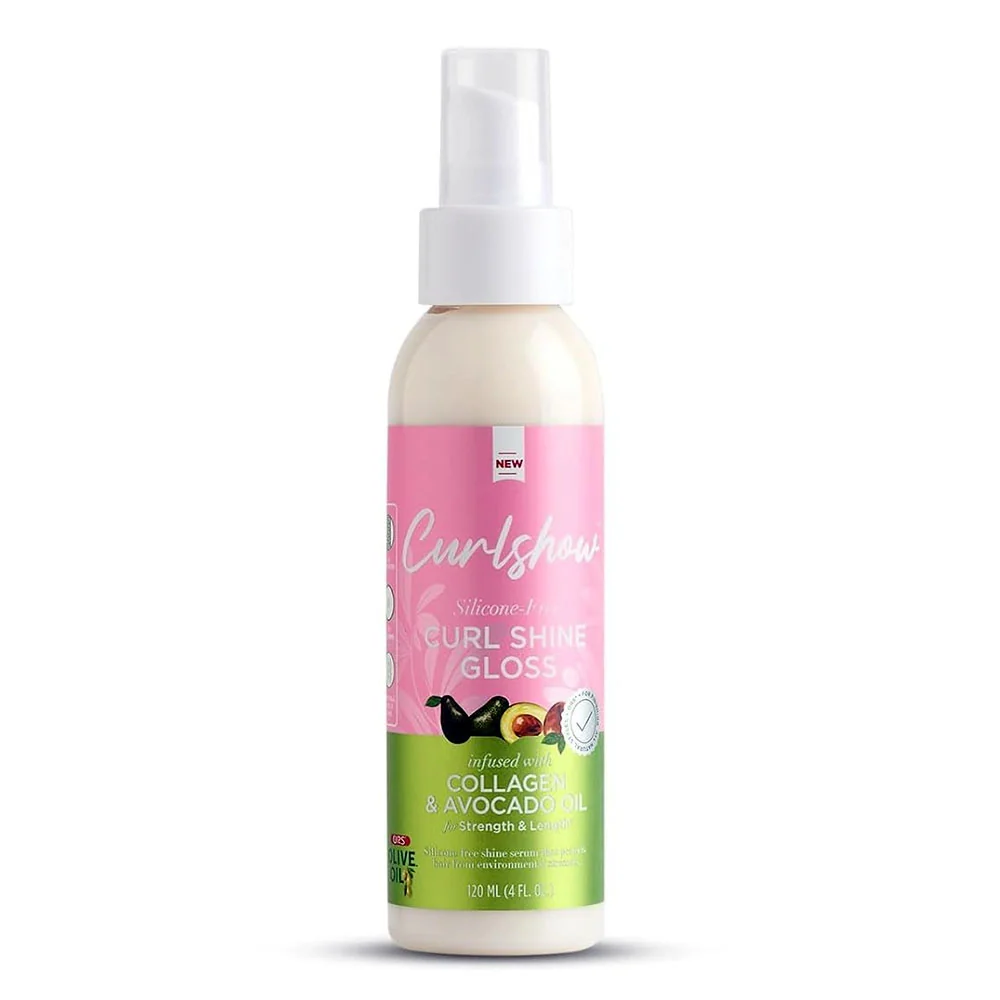 Versatile Ors Olive Oil Curlshow Curl Shine Gloss Infused with Collagen and Avocado Oil 4Oz 120ml Smooth