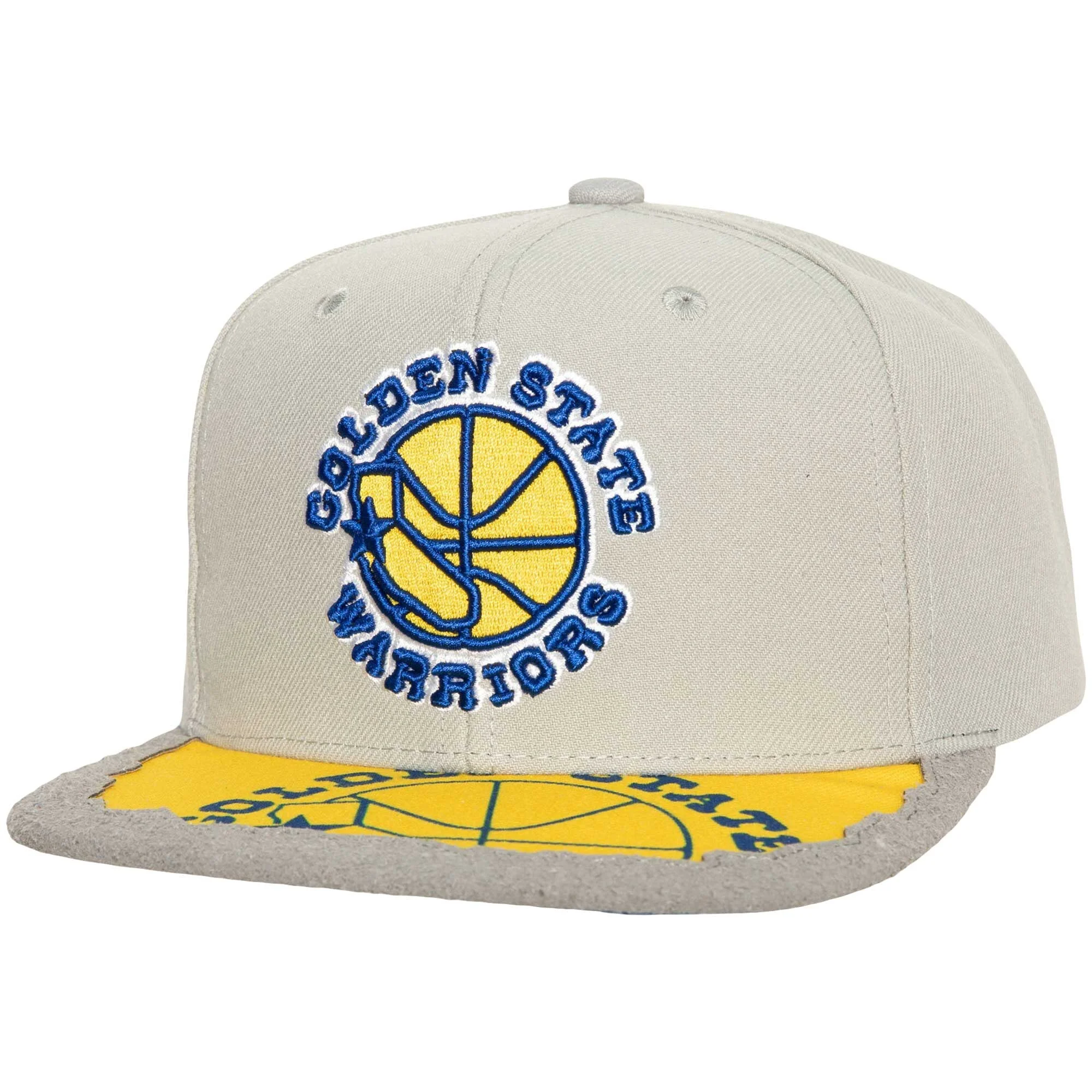 Fine Mitchell Ness Men's NBA Munch Time Snapback Hwc Warriors Snapback Caps Contemporary