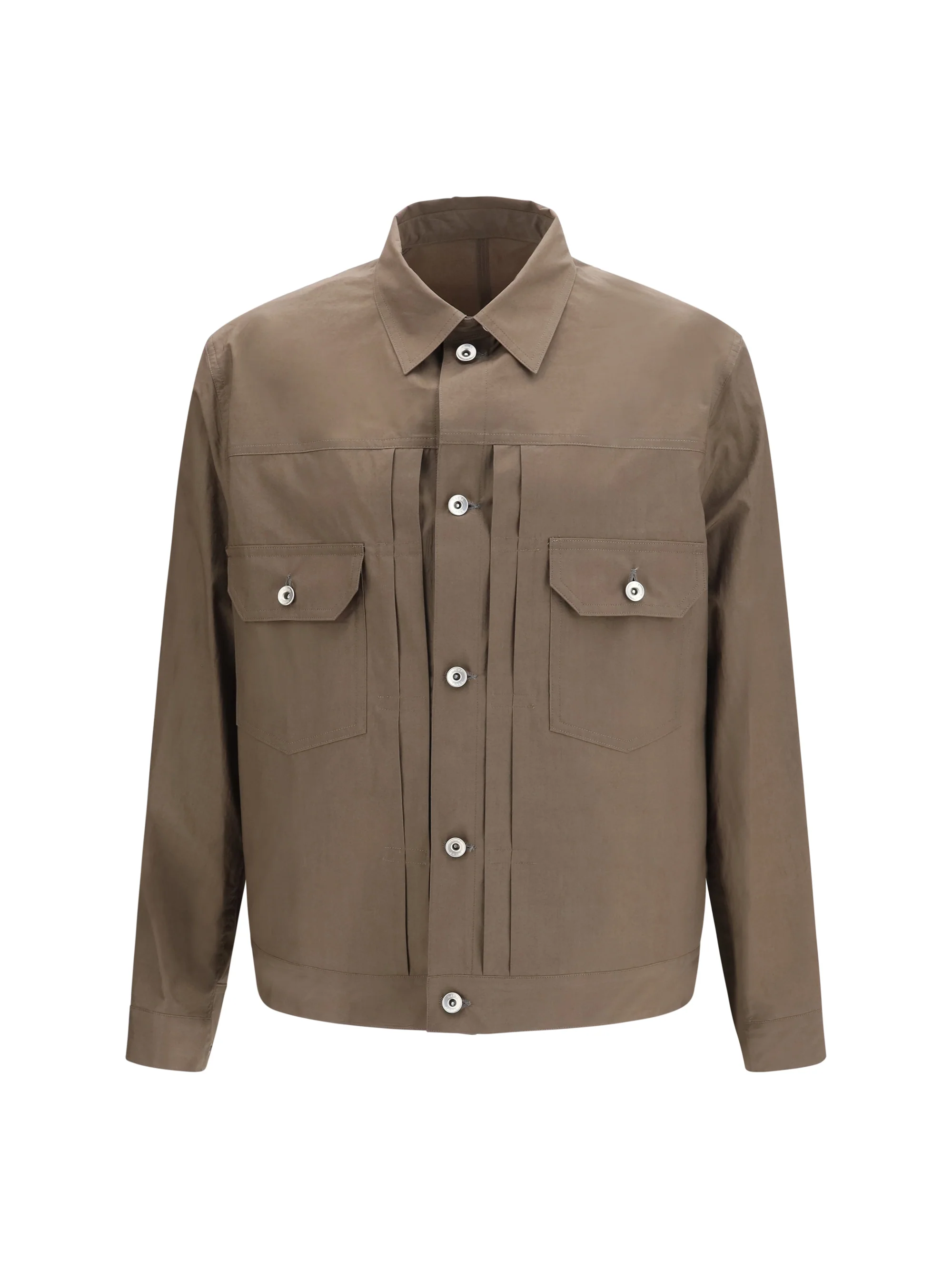 Premium Material Cotton Typewriter Jacket Taupe Powerful